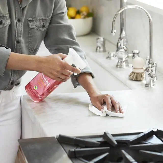 Alt view image 4 of 4 - method All-Purpose Cleaner Spray, Pink Grapefruit, 28 fl oz - Cuts Grease & Grime on Counters, Glass, Sealed Wood & Floors for Kitchen & Bathroom-Fastest Shipping