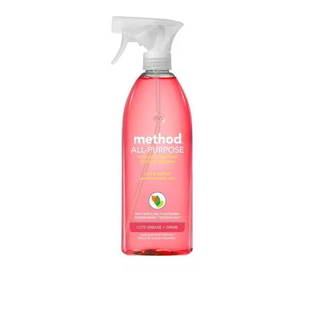Alt view image 2 of 4 - method All-Purpose Cleaner Spray, Pink Grapefruit, 28 fl oz - Cuts Grease & Grime on Counters, Glass, Sealed Wood & Floors for Kitchen & Bathroom-Fastest Shipping