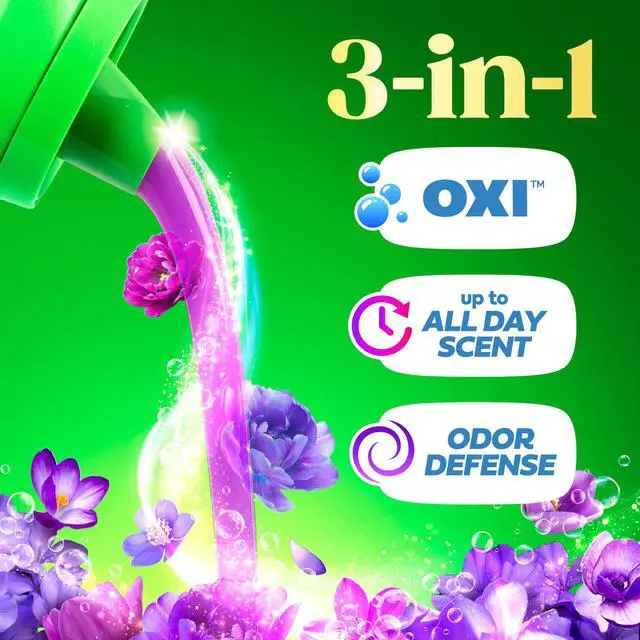 Alt view image 3 of 6 - Gain Plus Laundry Detergent Liquid with Odor Defense + OXI, Moonlight Breeze Scent, 99 fl oz, 75 Loads-Fastest Shipping