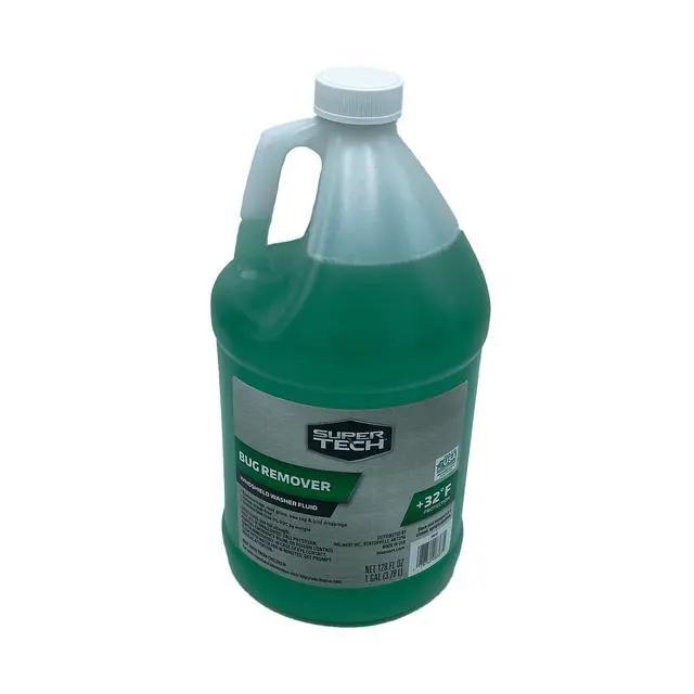 Alt view image 2 of 4 - Super Tech Bug Remover with Rain Repeller Green Windshield Washer Fluid, 1 Gallon