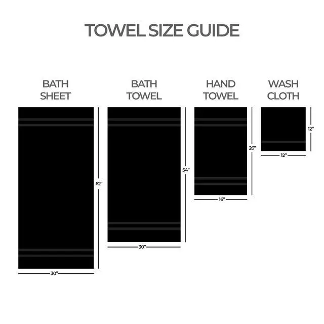 Alt view image 2 of 5 - (2 pack) Mainstays Performance Cotton Bath Towel, Quick Dry, Fade Resistant, Black