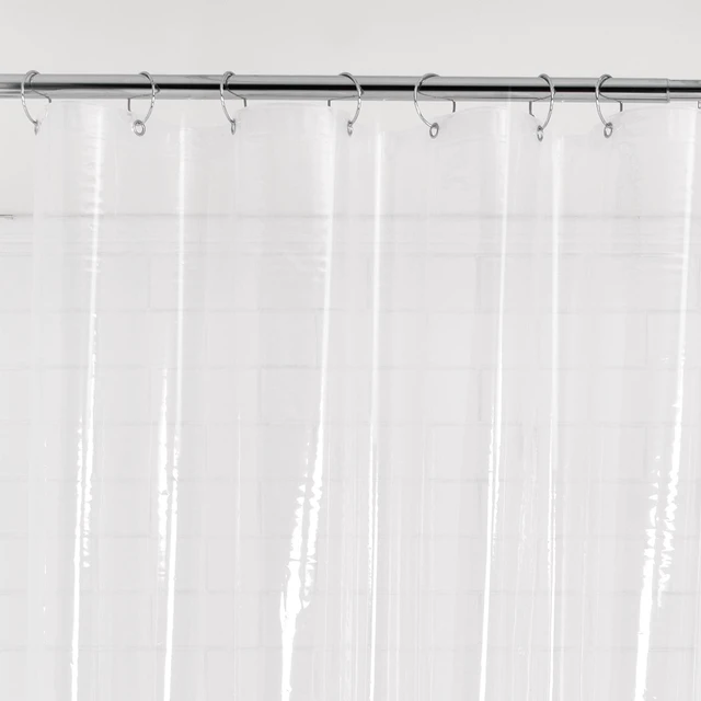 Main image of Mainstays Medium Weight PEVA Shower Curtain Liner, Clear, 70 in x 71 in