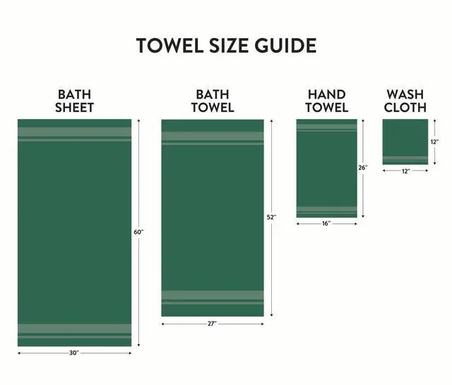 Alt view image 3 of 6 - Mainstays Basic Bath Sheet,Soft 100% Cotton and Highly Absorbent Bath Sheet, Green