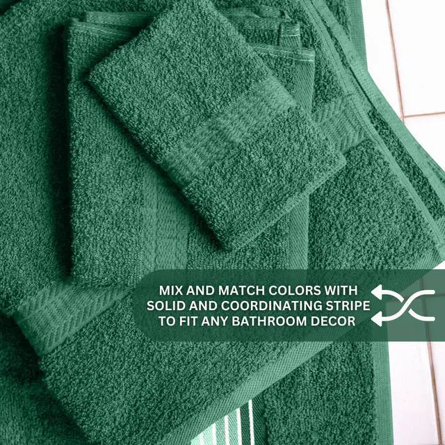 Alt view image 5 of 6 - Mainstays Basic Bath Sheet,Soft 100% Cotton and Highly Absorbent Bath Sheet, Green