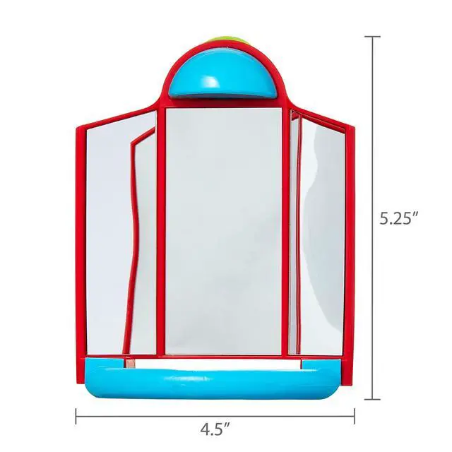 Alt view image 7 of 7 - Vibrant Life Triple Mirror with Perch Bird Toy with Plastic Nut Mount