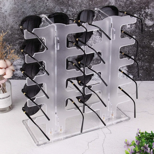 Alt view image 3 of 6 - Lamoutor 2 Row Sunglasses Display Rack Transparent