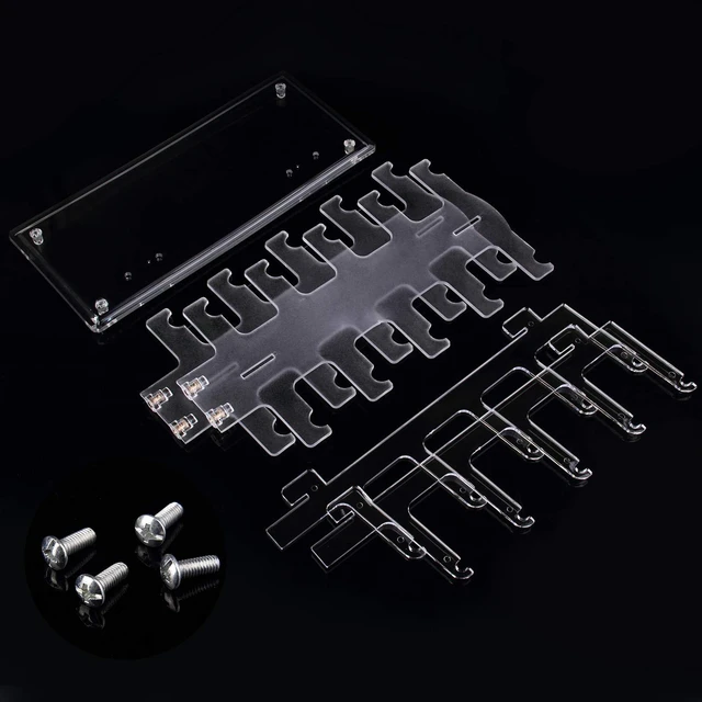 Alt view image 2 of 6 - Lamoutor 2 Row Sunglasses Display Rack Transparent