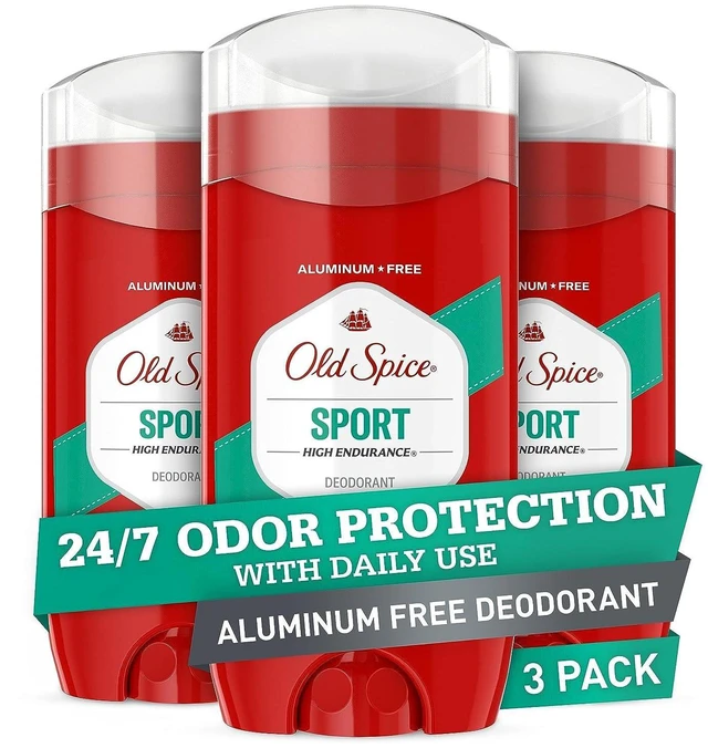 Main image of Old Spice Sport Scent Aluminum Free Deodorant for Men, 3.0oz (Pack of 3)