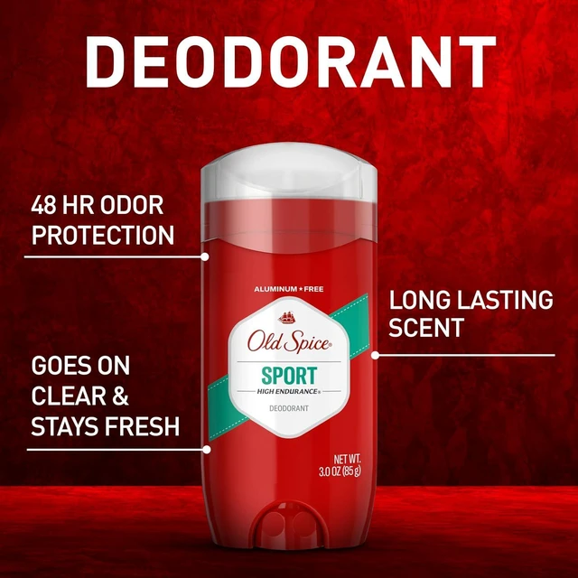 Alt view image 6 of 6 - Old Spice Sport Scent Aluminum Free Deodorant for Men, 3.0oz (Pack of 3)