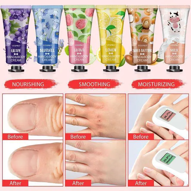 Alt view image 5 of 7 - VESPRO 12 Pack Hand Cream Gift Set, Travel Size Bulk Hand Lotion for Dry Cracked Hands, Mini Moisturizing Hand Lotion, Thank You Gifts for Party Favors, Teacher Gifts, Bi