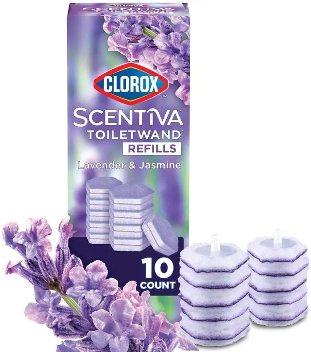 Main image of Clorox Scentiva ToiletWand Refills, Lavender and Jasmine, 10 Count