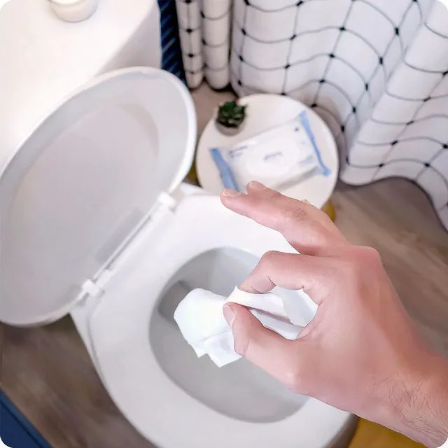 Alt view image 5 of 6 - Squatty Potty Flushable Wipes Travel Pack, 3 Packs of 18 (54 Total Wet Wipes)