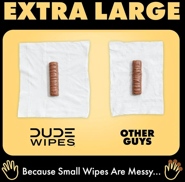 Alt view image 6 of 6 - DUDE Wipes Adult Flushable Wet Wipes, Shea Butter, Moisturizing, 144 Count