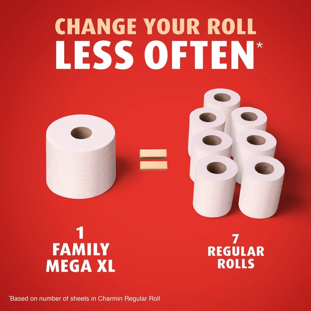 Alt view image 5 of 6 - Charmin Ultra Strong Clean Touch Toilet Paper, 6 Mega XL Rolls (Equivalent to 42 Regular Rolls)