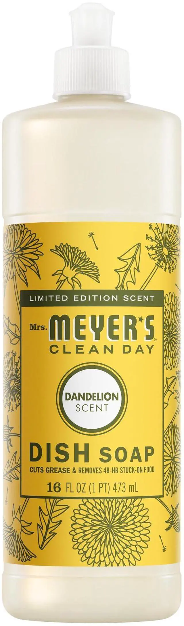 Main image of MRS. MEYER'S CLEAN DAY Liquid Dish Soap, Dandelion Scent, 16 fl oz Bottle