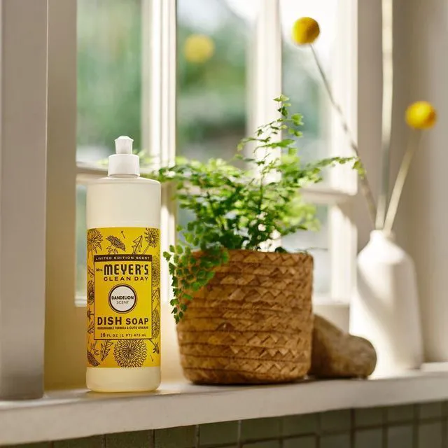 Alt view image 2 of 5 - MRS. MEYER'S CLEAN DAY Liquid Dish Soap, Dandelion Scent, 16 fl oz Bottle