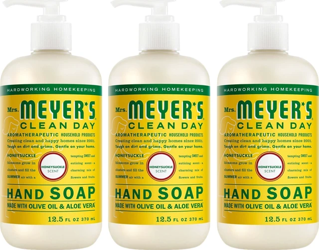 Main image of MRS. MEYER'S CLEAN DAY Hand Soap, Honeysuckle, 13.5 fl oz, 3-Pack