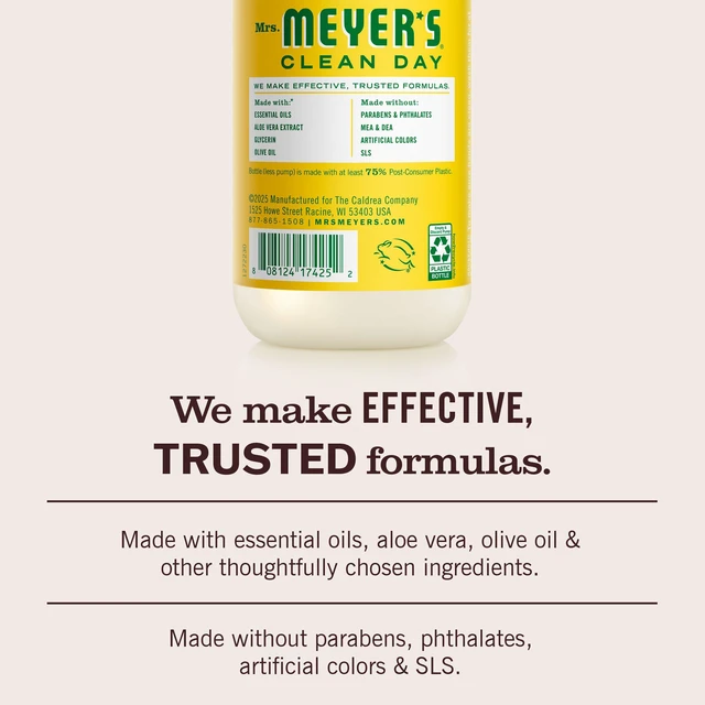 Alt view image 2 of 6 - MRS. MEYER'S CLEAN DAY Hand Soap, Honeysuckle, 13.5 fl oz, 3-Pack
