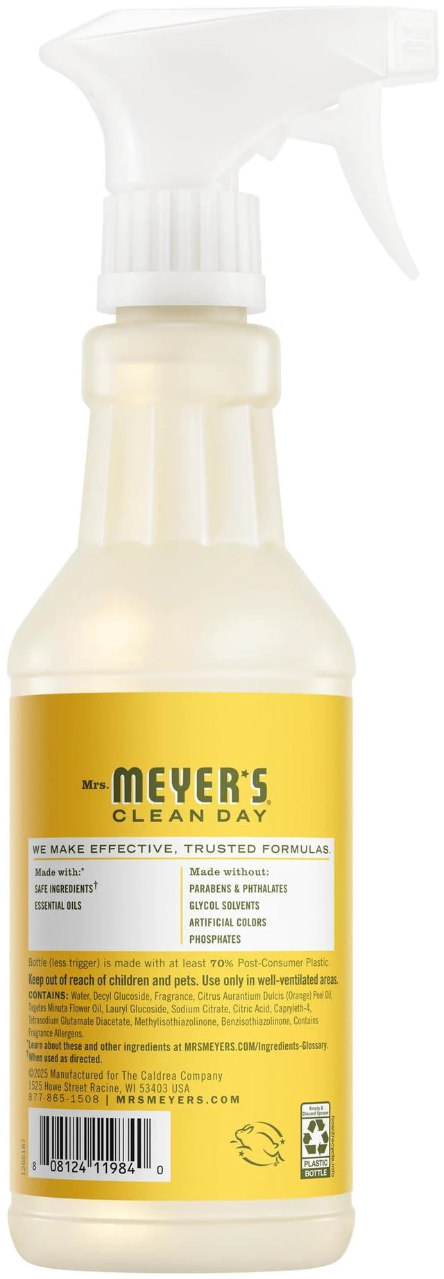 Alt view image 5 of 6 - Mrs. Meyer's Clean Day Multi-Surface Cleaner, Dandelion, 16 fl oz