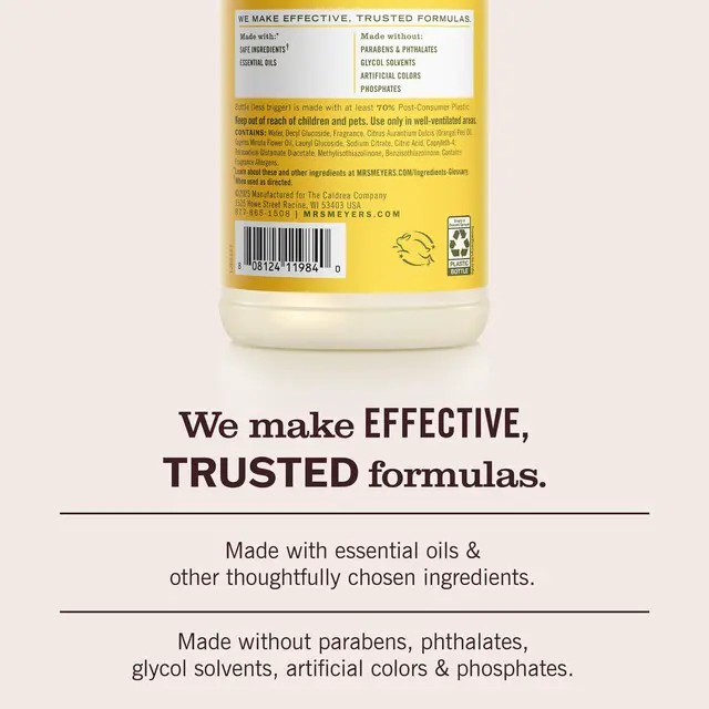 Alt view image 6 of 6 - Mrs. Meyer's Clean Day Multi-Surface Cleaner, Dandelion, 16 fl oz
