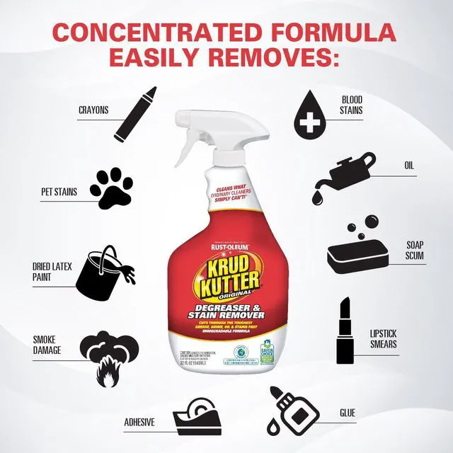 Alt view image 5 of 6 - Krud Kutter Original Cleaner Degreaser Spray, 32 oz