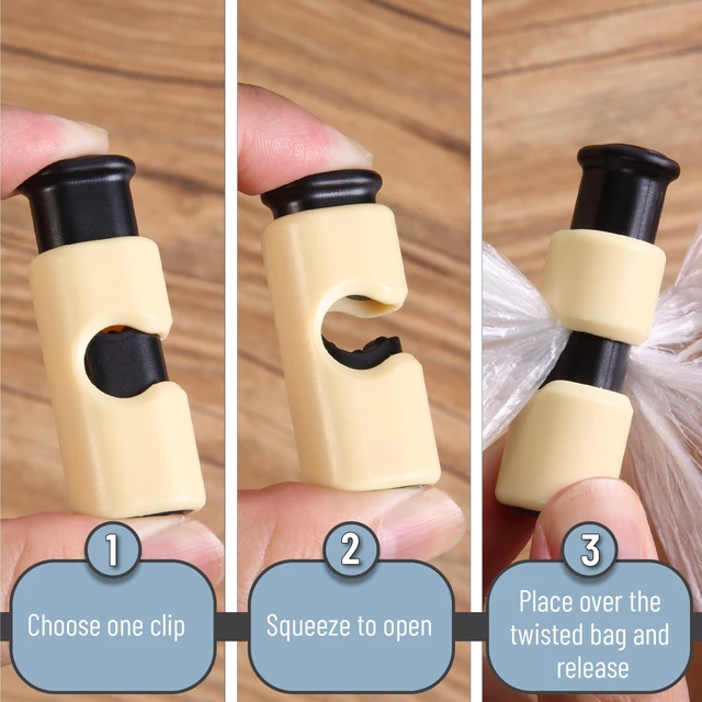 Alt view image 2 of 7 - Mr. Pen Squeeze and Lock Bread Bag Clips, 2.4Inch, 8-Pack