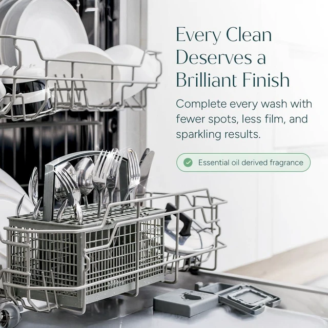 Alt view image 6 of 7 - Puracy Dishwasher Rinse Aid Cleaner - Spot & Residue Free, Dishwasher Drying Agent, Lemongrass, 12 Oz