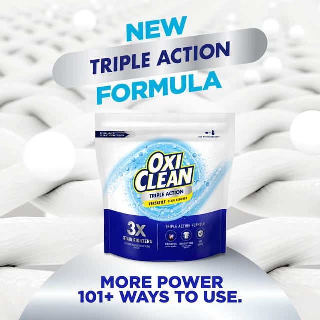 Alt view image 4 of 6 - OxiClean Triple Action Versatile Stain Remover Powder, 4 lbs