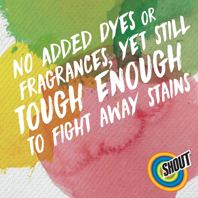 Alt view image 6 of 7 - Shout Free Laundry Stain Remover Spray, Active Enzyme Formula, Fragrance Free, Bleach Free, Dye Free, Removes Everyday Stains Including Baby Stains - 22oz Spray (Pack of