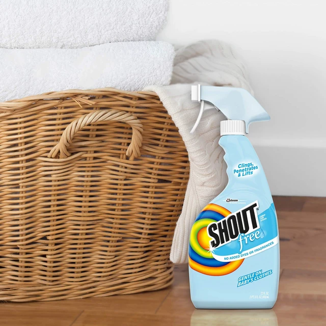 Alt view image 5 of 7 - Shout Free Laundry Stain Remover Spray, Active Enzyme Formula, Fragrance Free, Bleach Free, Dye Free, Removes Everyday Stains Including Baby Stains - 22oz Spray (Pack of
