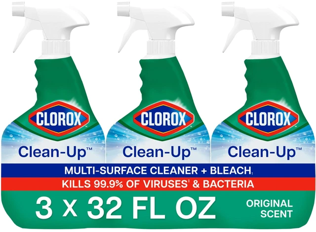 Main image of Clorox Clean-Up Multi-Surface Cleaner with Bleach, 32fl.oz., Pack of 3