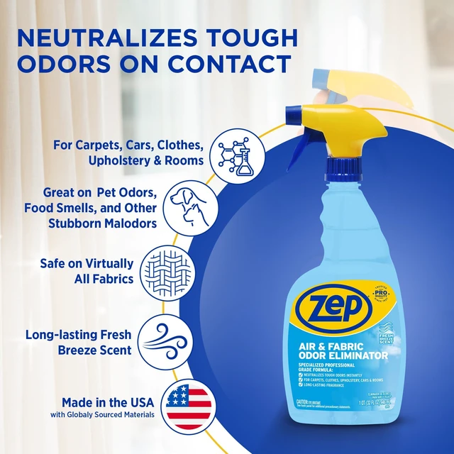 Alt view image 3 of 5 - Zep ZUAIR32 Air and Fabric Odor Eliminator 32oz