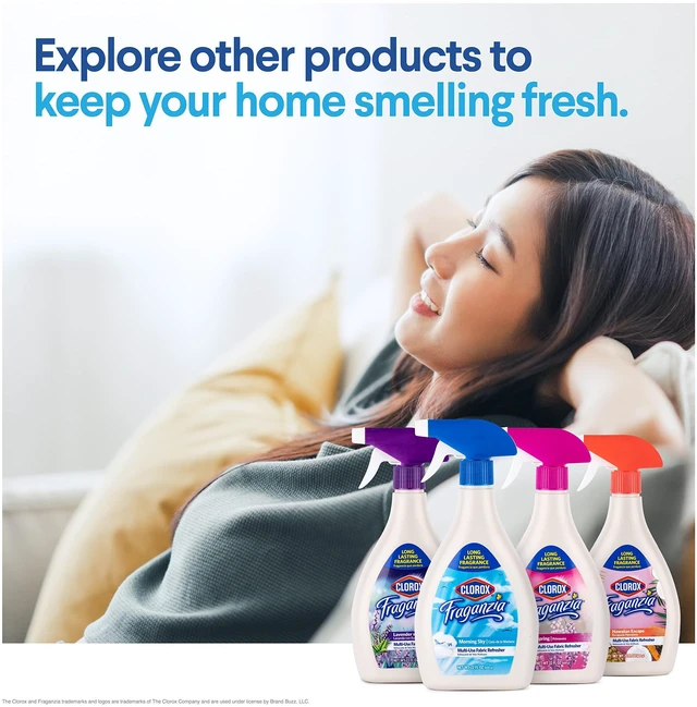 Alt view image 2 of 6 - Clorox Fraganzia Multi-Use Refresher Spray, Morning Sky Scent, 22 Fl Oz