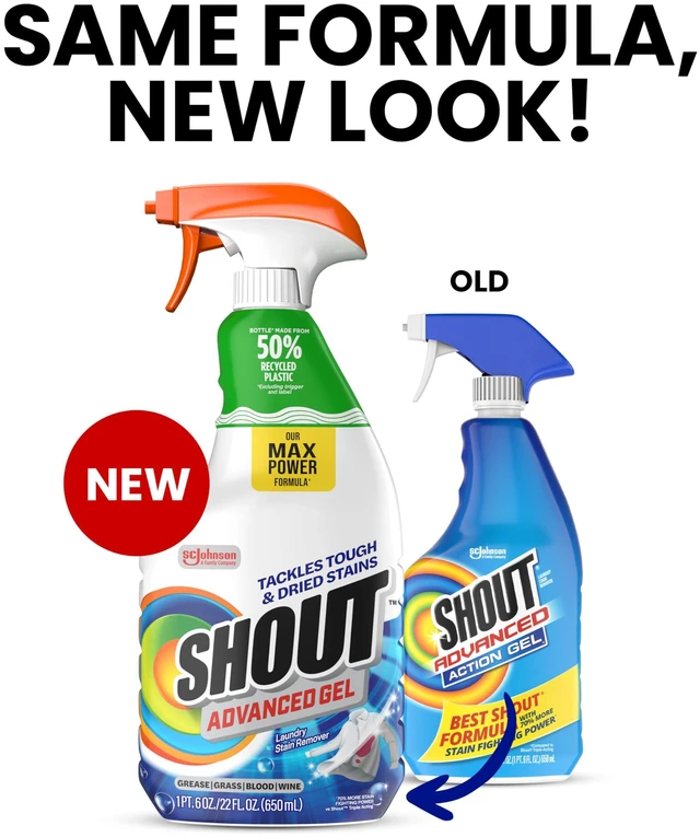 Alt view image 5 of 6 - Shout Advanced Gel Laundry Stain Remover Spray, 22oz, 1-Pack