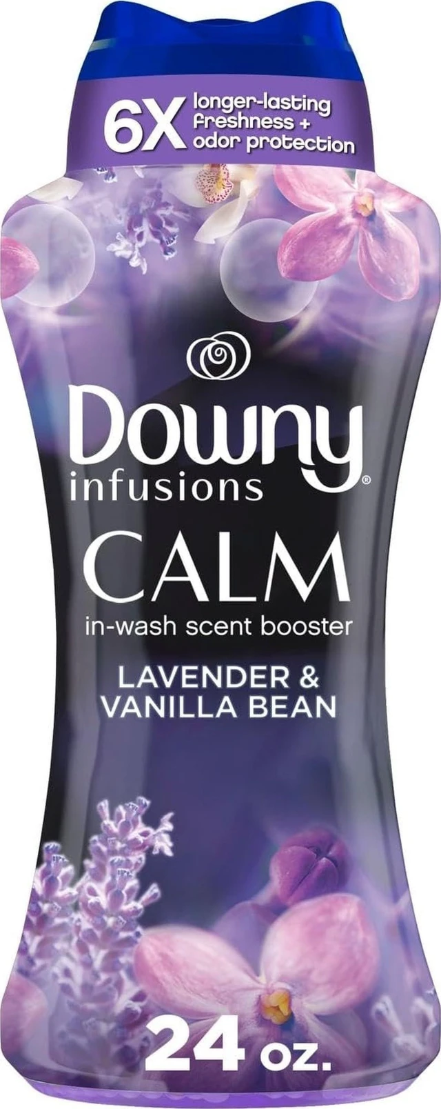 Main image of Downy Calm in Wash Laundry Scent Booster Beads, Soothing Lavender and Vanilla Bean Scent, 24.0OZ, Long Lasting Freshness