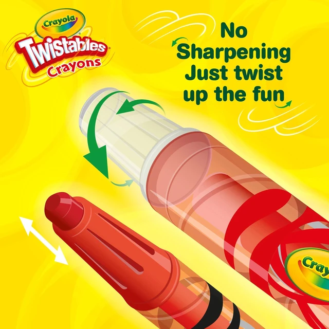 Alt view image 6 of 6 - Crayola Mini Twistables Crayons 24Ct, Back to School Supplies for Kids, Classroom Supplies, Adaptive Art Tools, Gifts for Kids, Ages 3+