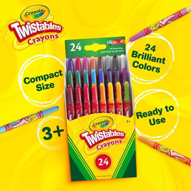 Alt view image 2 of 6 - Crayola Mini Twistables Crayons 24Ct, Back to School Supplies for Kids, Classroom Supplies, Adaptive Art Tools, Gifts for Kids, Ages 3+