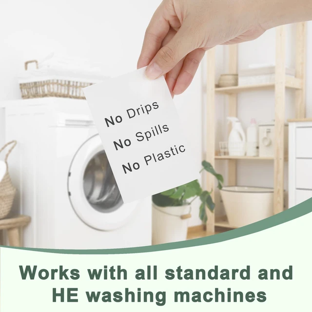 Alt view image 6 of 7 - Laundry Detergent Sheets 260 Loads, Fresh Scent, Eco-Friendly Liquidless Soap Strips, Plant-Based, Hypoallergenic Washing Supplies