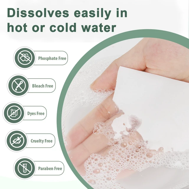 Alt view image 5 of 7 - Laundry Detergent Sheets 260 Loads, Fresh Scent, Eco-Friendly Liquidless Soap Strips, Plant-Based, Hypoallergenic Washing Supplies