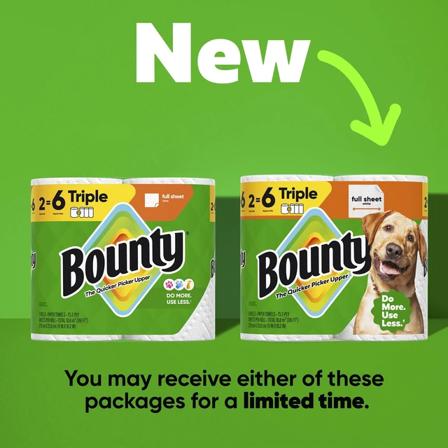 Alt view image 7 of 7 - Bounty Full Sheet Paper Towels, White, 2 Triple Rolls Equals 6 Regular Rolls