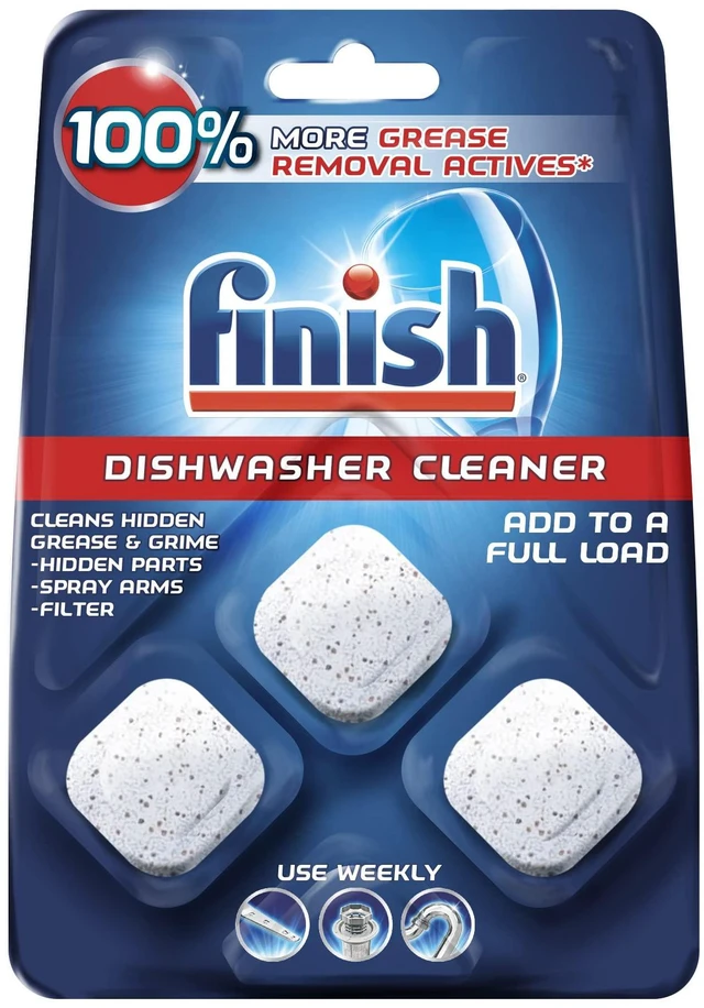 Main image of Finish In-Wash Dishwasher Cleaner Cleans Hidden Grease and Grime, 3 Count