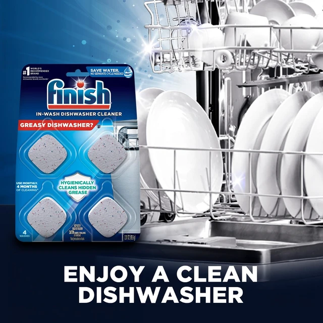 Alt view image 5 of 5 - Finish In-Wash Dishwasher Cleaner Cleans Hidden Grease and Grime, 3 Count