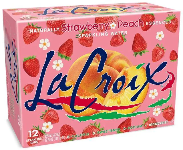 Main image of La Croix Sparkling Water Strawberry Peach 12 Fl Oz Pack of 12