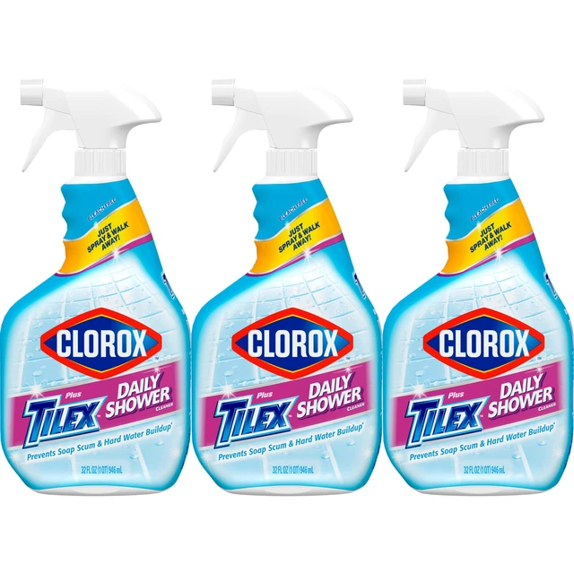 Alt view image 6 of 6 - Clorox Plus Tilex Daily Shower Cleaner, 3 Pack, 32 fl. oz.