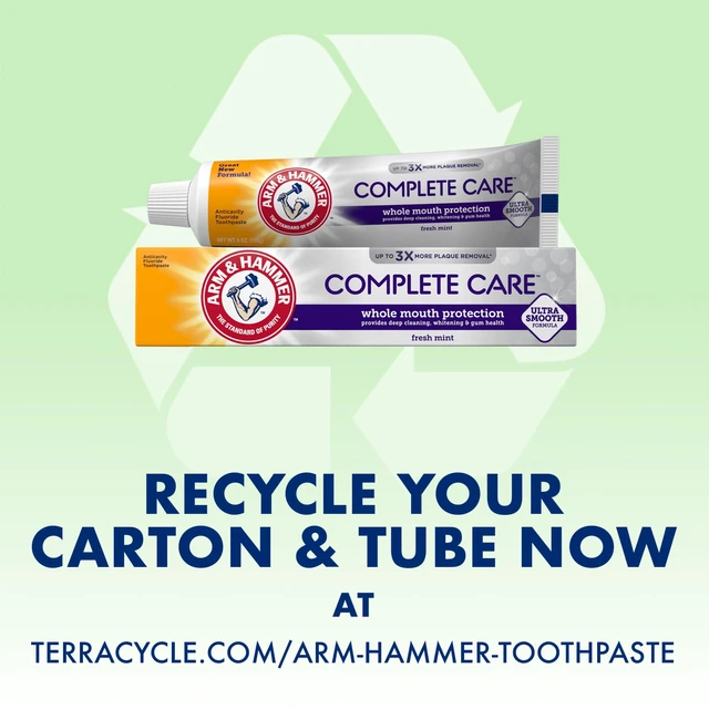 Alt view image 4 of 6 - Arm & Hammer Complete Care Toothpaste Fresh Mint 6.0 oz 4-Pack