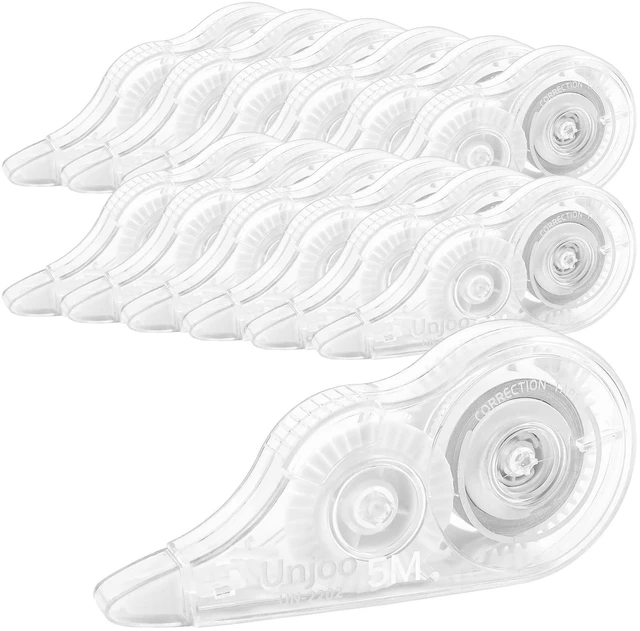 Alt view image 2 of 5 - Unjoo White Correction Tape, For school, Office (12pack, 5M/196" x 0.2")