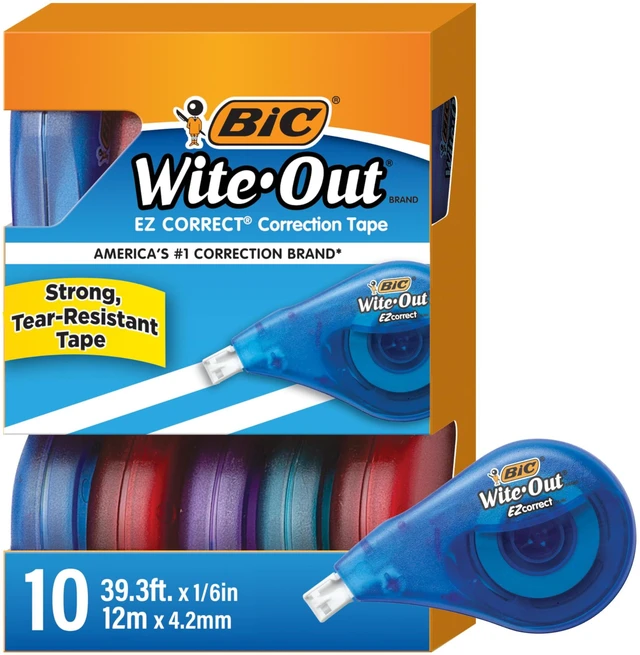 Main image of BIC Wite-Out EZ Correct Tear-Resistant Correction Tape 39.3ft 10Count
