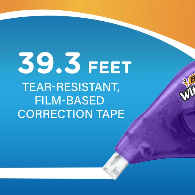 Alt view image 2 of 6 - BIC Wite-Out EZ Correct Tear-Resistant Correction Tape 39.3ft 10Count