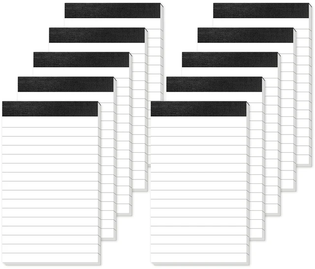 Main image of 10 Pack 3x5 Lined Writing Pads Small Note Pads