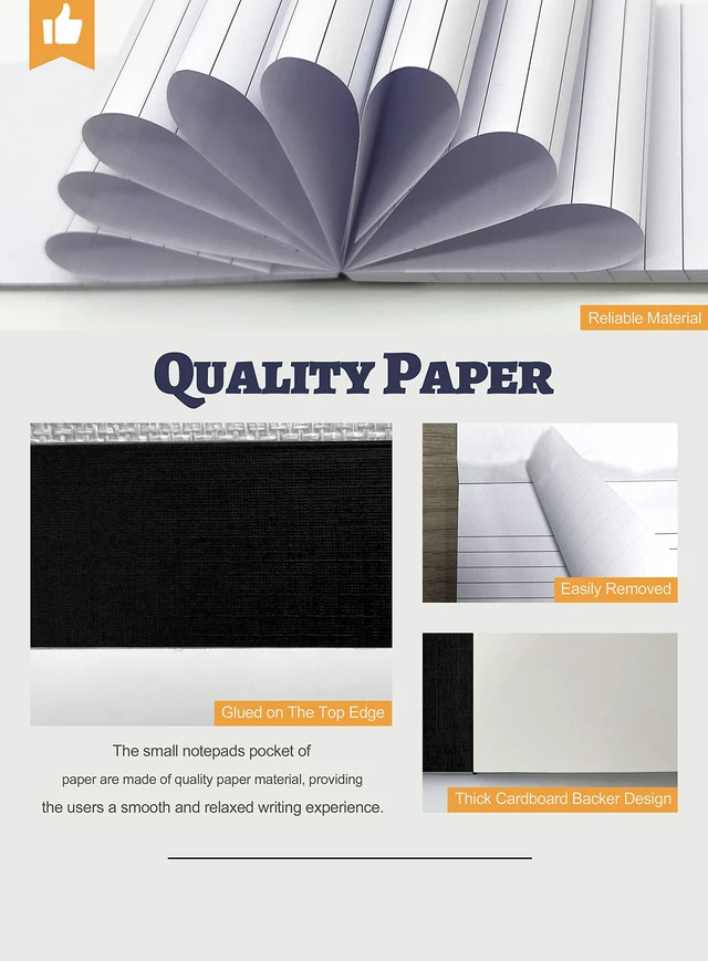 Alt view image 2 of 6 - 10 Pack 3x5 Lined Writing Pads Small Note Pads